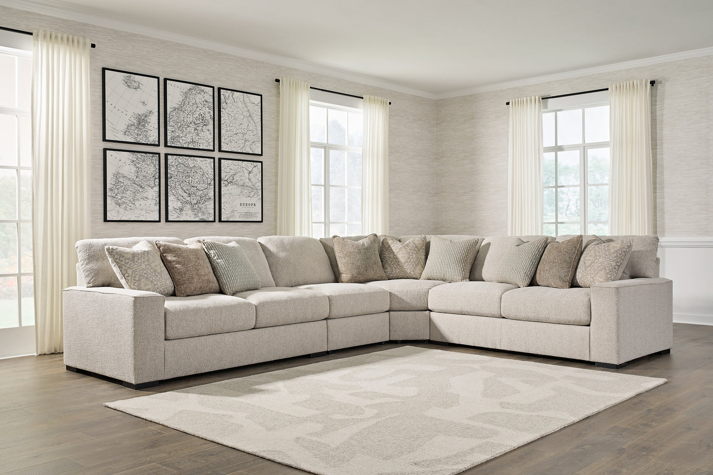 Ballyton 4-Piece Sectional with Ottoman