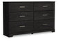 Belachime Queen Panel Bed with Dresser and 2 Nightstands