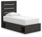 Hollivern  Panel Bed With Storage