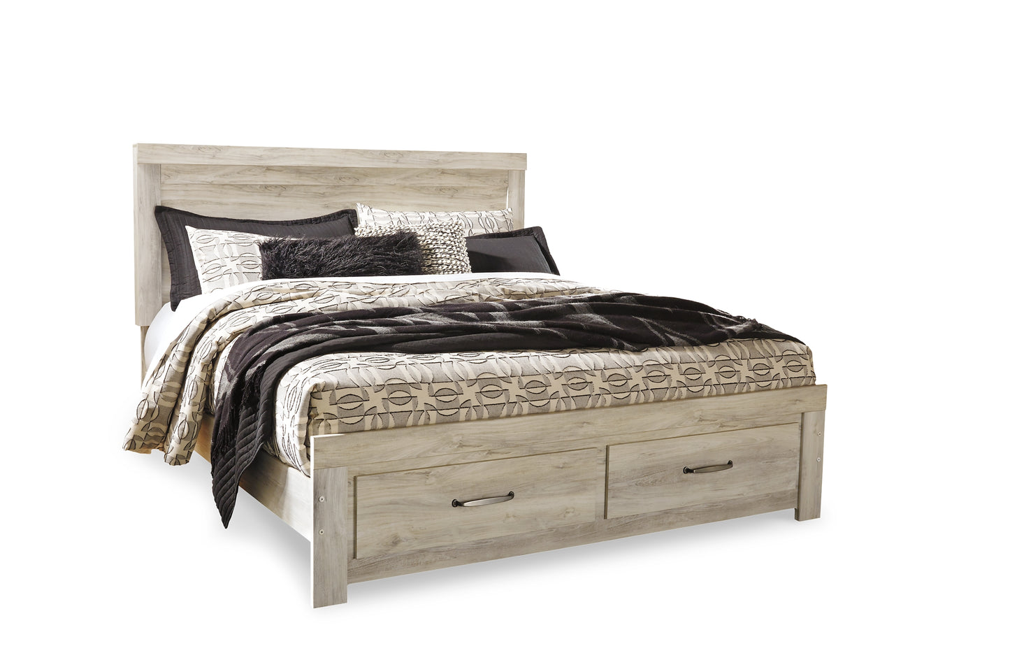 Bellaby  Platform Bed With 2 Storage Drawers With Mirrored Dresser