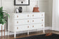 Aprilyn Twin Panel Headboard with Dresser, Chest and 2 Nightstands